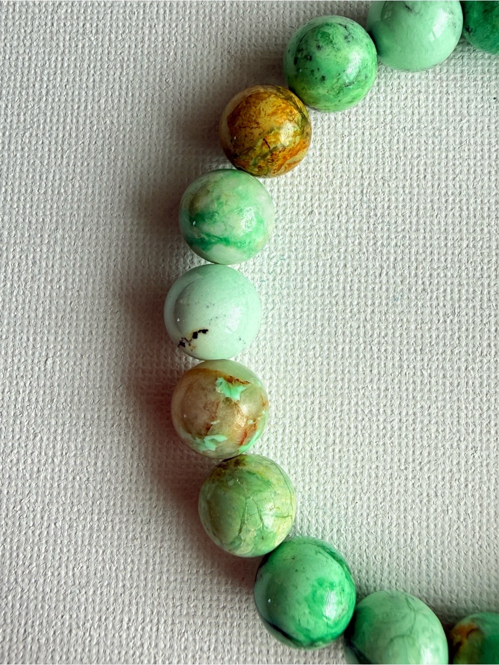 Authentic Bombshell Beads Variscite 10mm Gemstone Bracelet Handmade - Picture 3 of 5